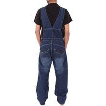 Încarcă imaginea în vizualizatorul Galerie, Pantaloni cargo din denim cu buzunare multiple pentru bărbați
