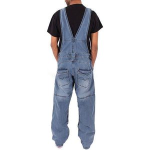 Pantaloni cargo din denim cu buzunare multiple pentru bărbați